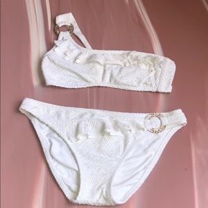Becca all white bikini
